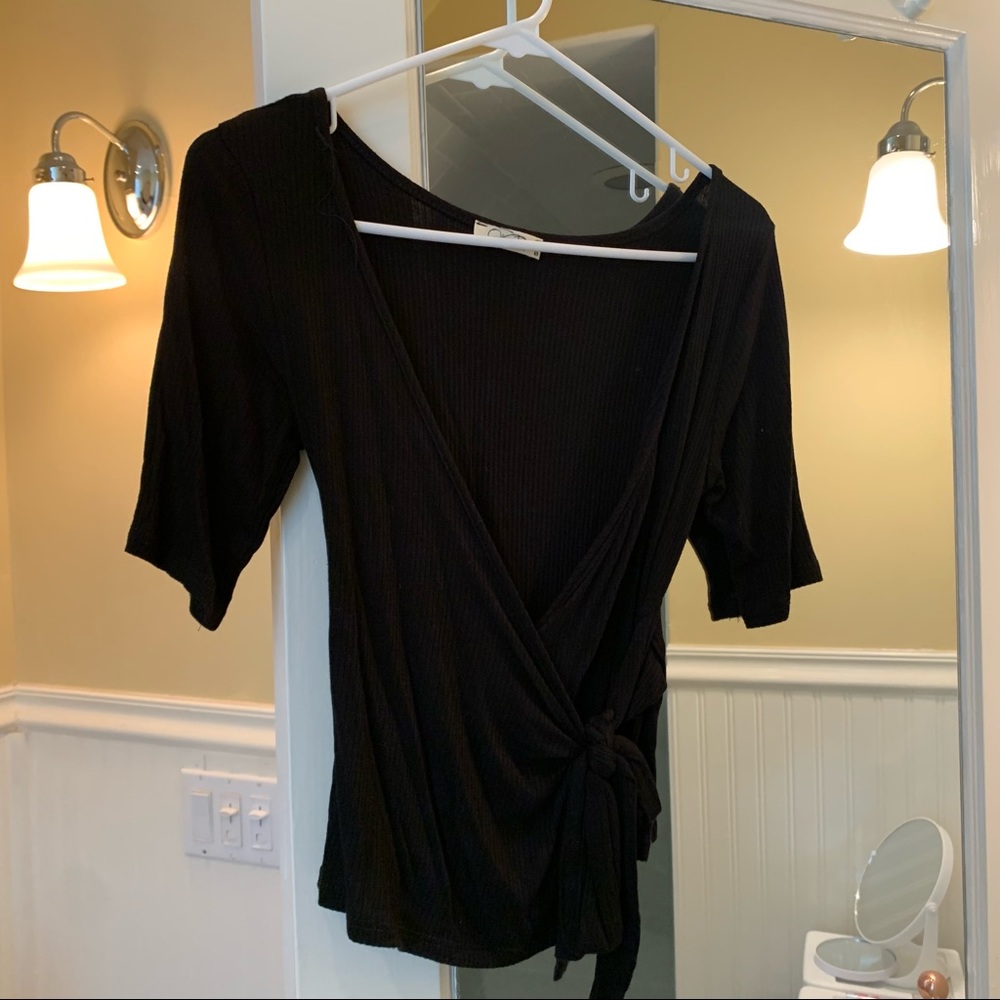 Black wrap top